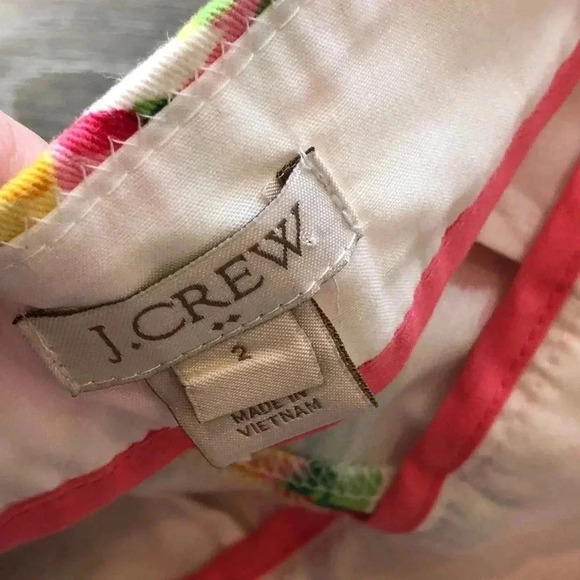 J. Crew Garden Floral Print Cotton Shorts Size 2 - Picture 8 of 10
